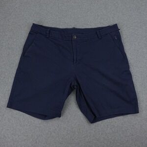 Lululemon‎ Mens 38 Navy Blue  Golf Shorts Chino Performance Stretch Lightweight